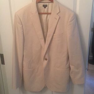 J Crew Suit Jacket Ludlow Italian Chino — Tan